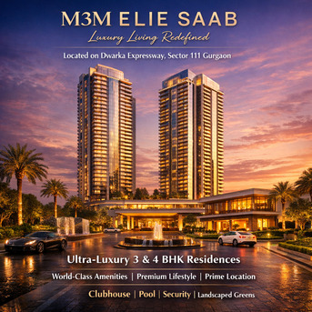 Gurgaon, Apartments, Flats, Houses & Villas, 3750 Sq. Feet,  M3M Elie Saab Branded Residences: Pure Style In Sector 111