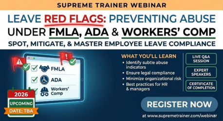 New York, Training, Master FMLA And ADA Compliance In 2026 &ndash; Prevent Leave Abuse Effectively
