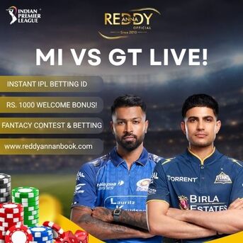 Pune, Business, MI Vs GT Live Action On Reddy Anna Book