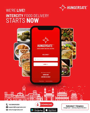 Bangalore, Food Delivery, Relocating? Travelling? Keep Eating Well With Hungersate!