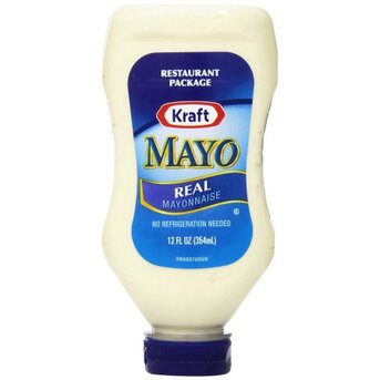 New York, Food, USD 73,  Kraft Mayo Real Upside Down Squeeze Bottle