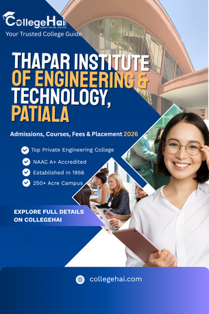 Noida, Education, Thapar Institute Of Engineering And Technology Admission, Courses & Fees Details