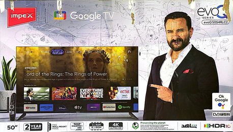 Khobar, Electronics, SAR 900,  IMPEX 50&rdquo; Google TV &ndash; 4K Ultra HD For Sale!