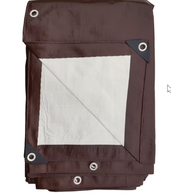 New York, Farm & Garden, Brown Heavy Duty Tarp: Strong Protection With A Natural Look