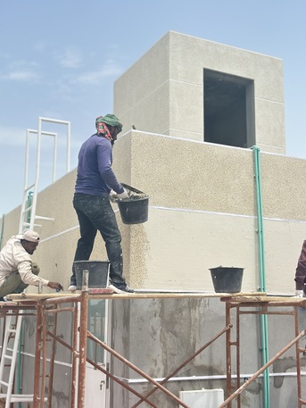 Manama, Construction, Marble Chips External Wall Plastering - Villas - Buildings- Shops