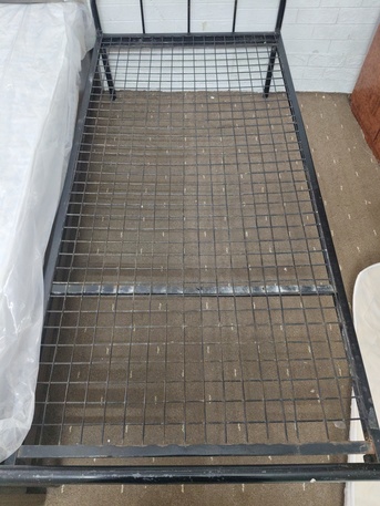 Riyadh, Furniture, SAR 30,  Single Iron Bed With Matress@Hara