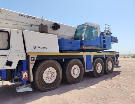 Khobar, Logistics, Mobile Crane Tadano 100 Ton Aramco Standard