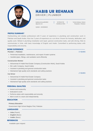 Riyadh, Job Seekers, Plumber And Car Driver