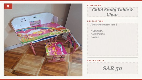 Riyadh, Baby & Kid Stuff, SAR 50,  Kids Desk And Chair