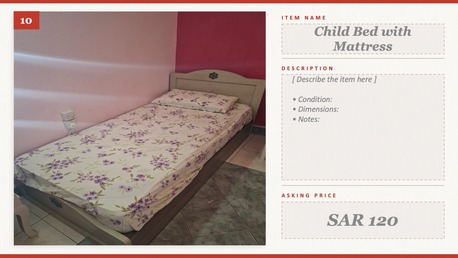 Riyadh, Furniture, SAR 400,  Single Size Bed
