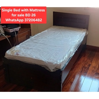 Manama, Furniture, BHD 26,  ✅️ Single Bed With Mattress For Sale In Good Condition With Delivery