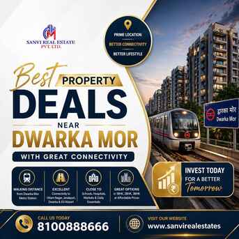 Dwarka, Household Items, Best Property Deals Near Dwarka Mor With Great Connectivity