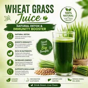 Haryana, Health & Beauty Items, INR 560,  Why Wheatgrass Juice Is The Best Natural Detox & Immunity Booster