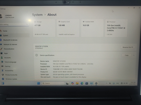 Dammam, Computers, SAR 2000,  ThinkPad E14 Gen 2 Business Laptop (Intel I5-1135G7 4-Core,16Gb Ram, 512Gb Ssd, Intel Iris