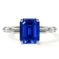 USD 3700,  Natural Emerald Cut Sapphire Gemstone Jewelry Rings 1.31cttw