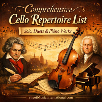 London, Musical Instruments, Comprehensive Cello Repertoire List | Solo, Duets & Piano Works