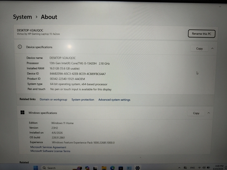 Khobar, Computers, SAR 3000,  Victus Gaming Laptop 15-fa2703nx For Sale Brand New 3 Months Old With Complete Box