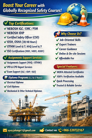 Makkah, Career Counseling, *** EHS Certificates & Diploma In Any Filed Available  ***Boost Your Career With Globally