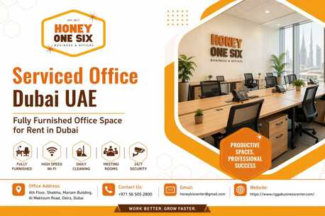 Deira, Business, Serviced Office Dubai UAE | Fully Furnished Office Space For Rent In Dubai