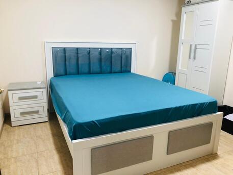 Khobar, Furniture, SAR 650,  KING SIZE BED WITH DRAWERS + MATTRESS + ONE SIDE TABLE For SALE!!!