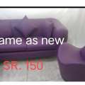 SAR 150,  3 Seater Sofa, High Sofa Chair And Stool Same As New