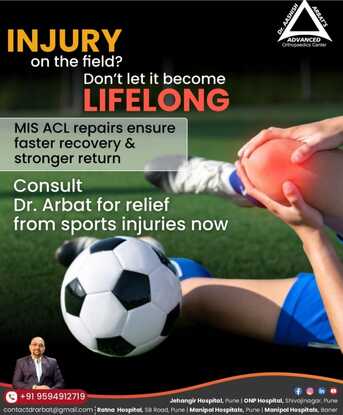 Pune, Health, Best ACL Surgeon In Sangamvadi Pune-   Dr. Aashish Arbat