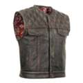 USD 188,  Harley Knight&trade; Lowcut Men's Motorcycle Leather Vest