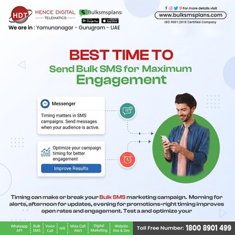 Gurgaon, Marketing, Best Time To Send Bulk SMS For Maximum Engagement