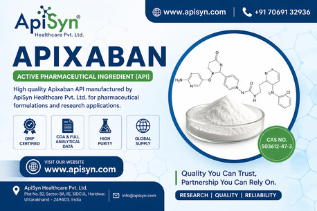 Ahmedabad, Health & Beauty Items, INR 15000,  Apixaban API Manufacturer & Supplier | ApiSyn Healthcare