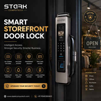 Mumbai, Computers, INR 22738,  Smart Storefront Door Lock With Keyless Entry & Strong Protection