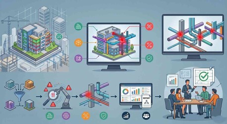 New York, Business, Streamlining Construction Excellence Through BIM Clash Detection