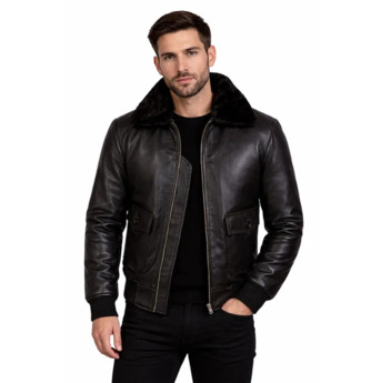 London, Clothing & Accessories, GBP 135,  Men&rsquo;s Black Bomber Jacket &ndash; Classic Fit Stylish Outerwear