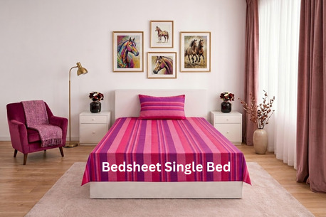 Mumbai, Items Wanted, Single Bed Cotton Bedsheets &mdash; Pure Cotton, Soft & Breathable | Theindiglobal