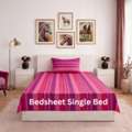 Single Bed Cotton Bedsheets &mdash; Pure Cotton, Soft & Breathable | Theindiglobal