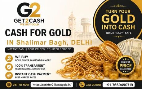 New Delhi, Financial, Cash For Gold In Shalimar Bagh Delhi | Best Price