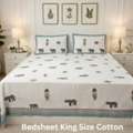 King Size Cotton Bedsheets With Pillow Covers &mdash; Handloom & Handblock | Theindiglobal