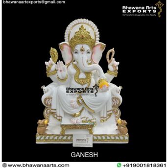 Jaipur, Collectibles, INR 20000,  Artistic Marble Ganesh Murti Manufacturer &ndash; Fine Detailing