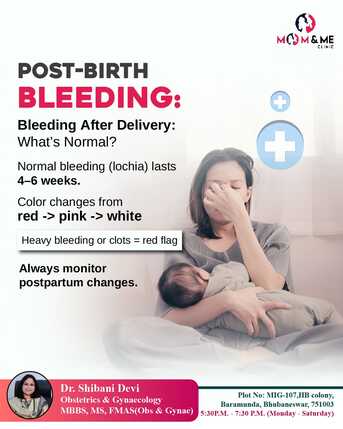 Bhubaneswar, Health, Post-Birth Bleeding: What&rsquo;s Normal? | Best Gynecologist In Bhubaneswar | Dr. Shibani Devi