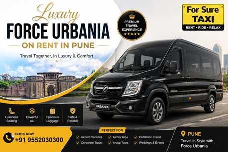 Pune, Travel, Luxury Force Urbania Pune &ndash; 9 To 17 Seater ₹30/Km