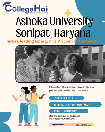 Noida, Education, Ashoka University Sonipat Admission & Courses Details