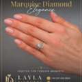 GBP 2500,  Engagement Ring Marquise Diamond | Luxury Marquise Ring &ndash; Layla Diamonds