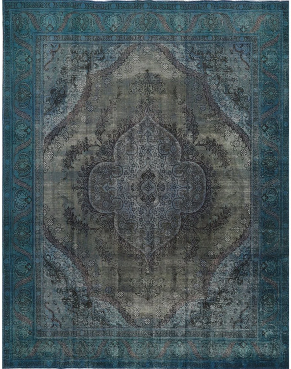 New York, Furniture, USD 3000,  10x13 Vintage Distressed Overdyed Persian Area Rug - 110937
