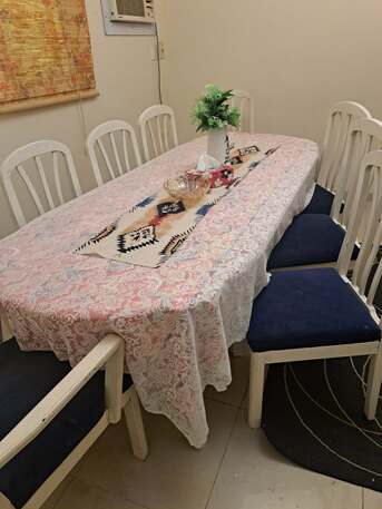 Dammam, Furniture, SAR 450,  Dinning Table With 8 Chairs