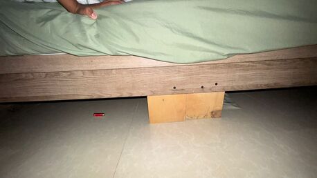 Dammam, Furniture, SAR 645,  Bed Set (Bed Frame + Matress) Matress Size 180x200), Wooden Side Table