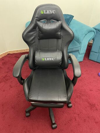 Al Rawdah, Furniture, SAR 150,  Gaming Chair With Footrest &ndash; Adjustable PU Leather, Lumbar Support