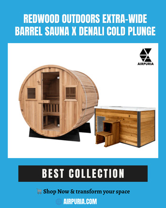 Toronto, Health & Beauty Items, Redwood Outdoors Extra-Wide Barrel Sauna X Denali Cold Plunge 🔥❄️ Hot + Cold = The Ultim