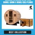 Redwood Outdoors Extra-Wide Barrel Sauna X Denali Cold Plunge 🔥❄️ Hot + Cold = The Ultim