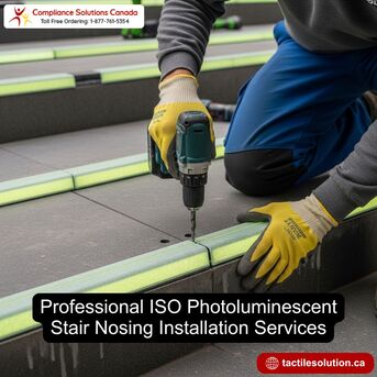 Toronto, Construction, Professional ISO Photoluminescent Stair Nosing Installation Services
