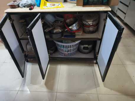 Dammam, Furniture, SAR 500,  6 Door Cup Board Table Chair Urgent Sale At Cheap Price