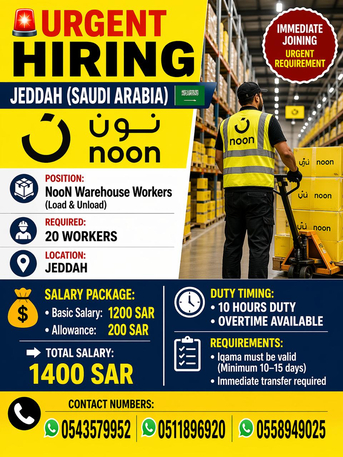 Riyadh, Jobs, Packing Worker And Delivery Driver